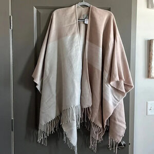 NWOT Dusty Pink Poncho